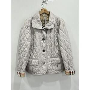 Womens Burberry Brit Diamond Quilted Jacket Nova Check